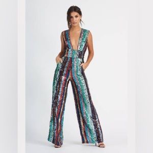 **SOLD** 70s 80s -style Sequin Disco Jumpsuit *Sold Out* *Rare*